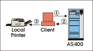 Host print transform