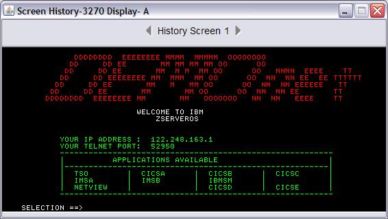 Traditional Screen History type