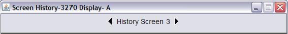 History screen options